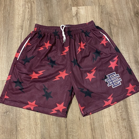 Eric Emanuel Burgundy Miami Basic Short Purple/Pink/Black - Picture 1 of 3